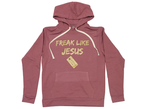 Freak Like Jesus Gold Shimmer Hoodie